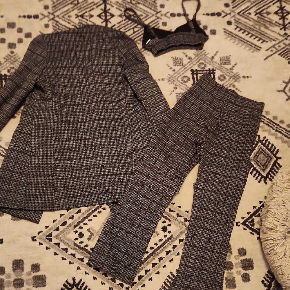 LESET Stili Prince Of Wales Checked Woven Set - Picture 8 of 9